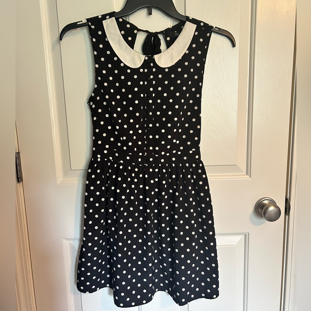 Sleeveless Polkadot Dress